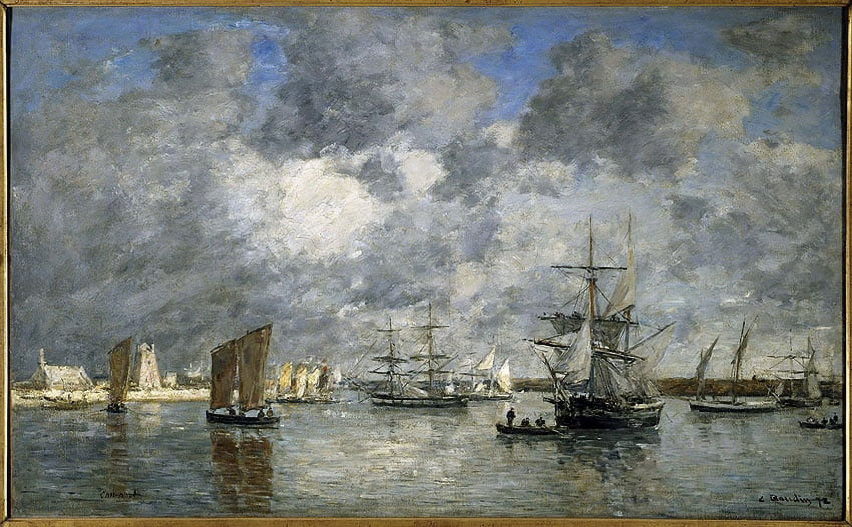 Eugene Louis Boudin (1824-1898) French School Canvas Art -  (24 x 18)