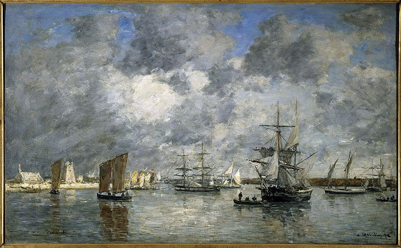 Eugene Louis Boudin (1824-1898) French School Canvas Art - (36 x 24)