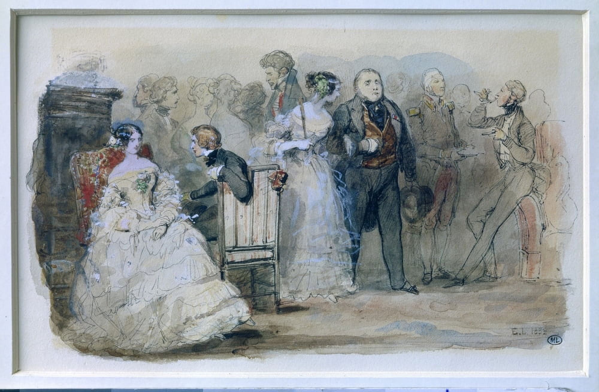 Eugene Louis Lami (1800-1890) French School Canvas Art - (24 x 18)