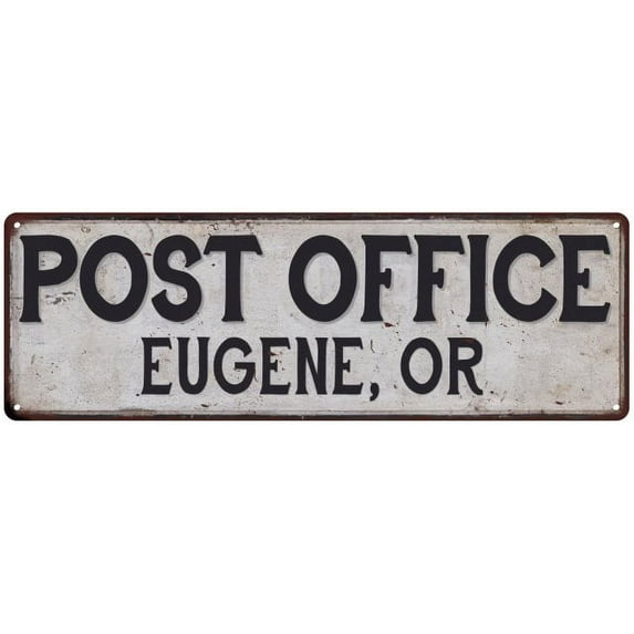 Eugene, Or Post Office Sign Vintage 6x18 206180011144