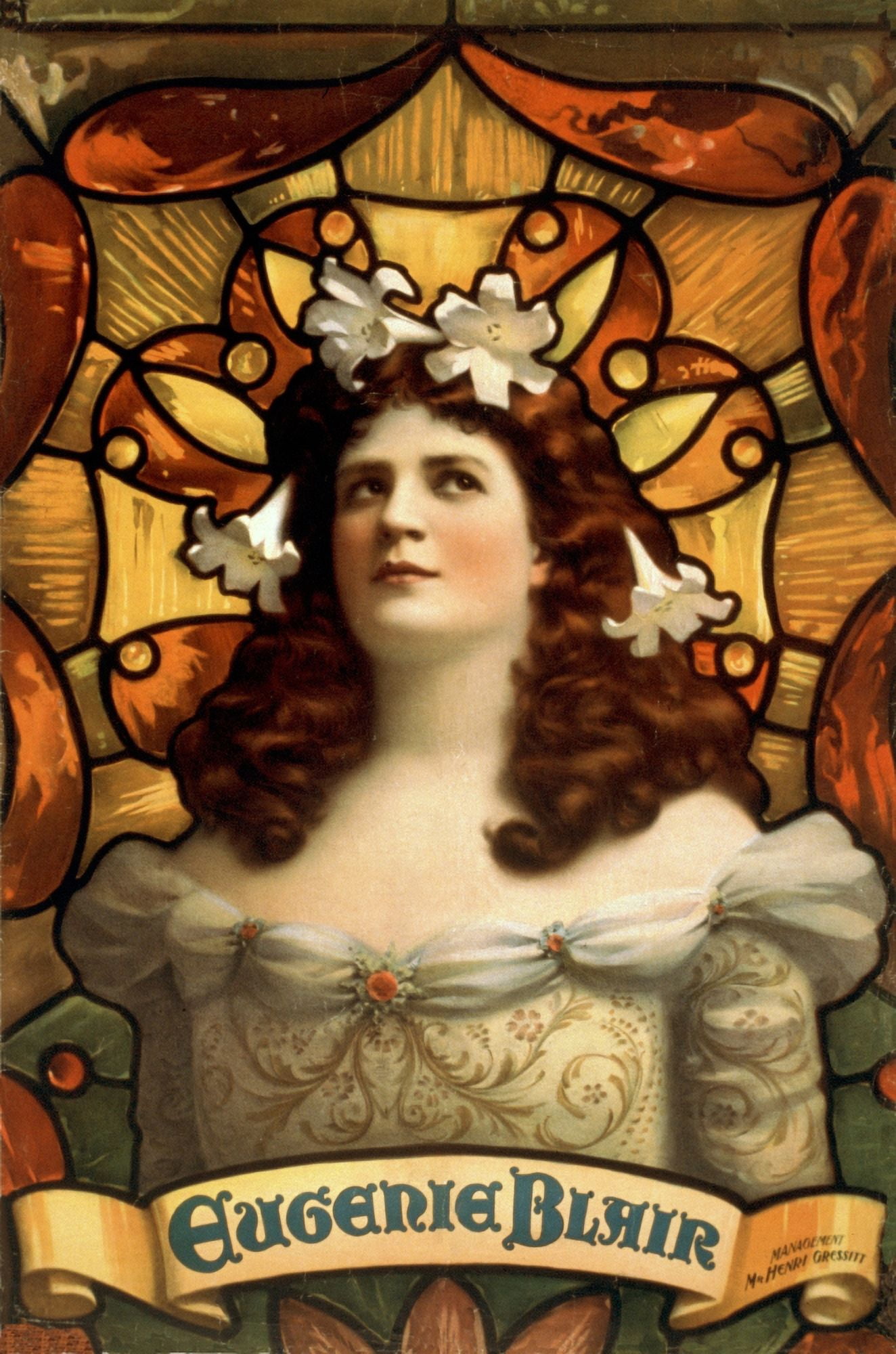 Eugenie Blair c1899 Canvas Art - Henri Gressit (18 x 24)