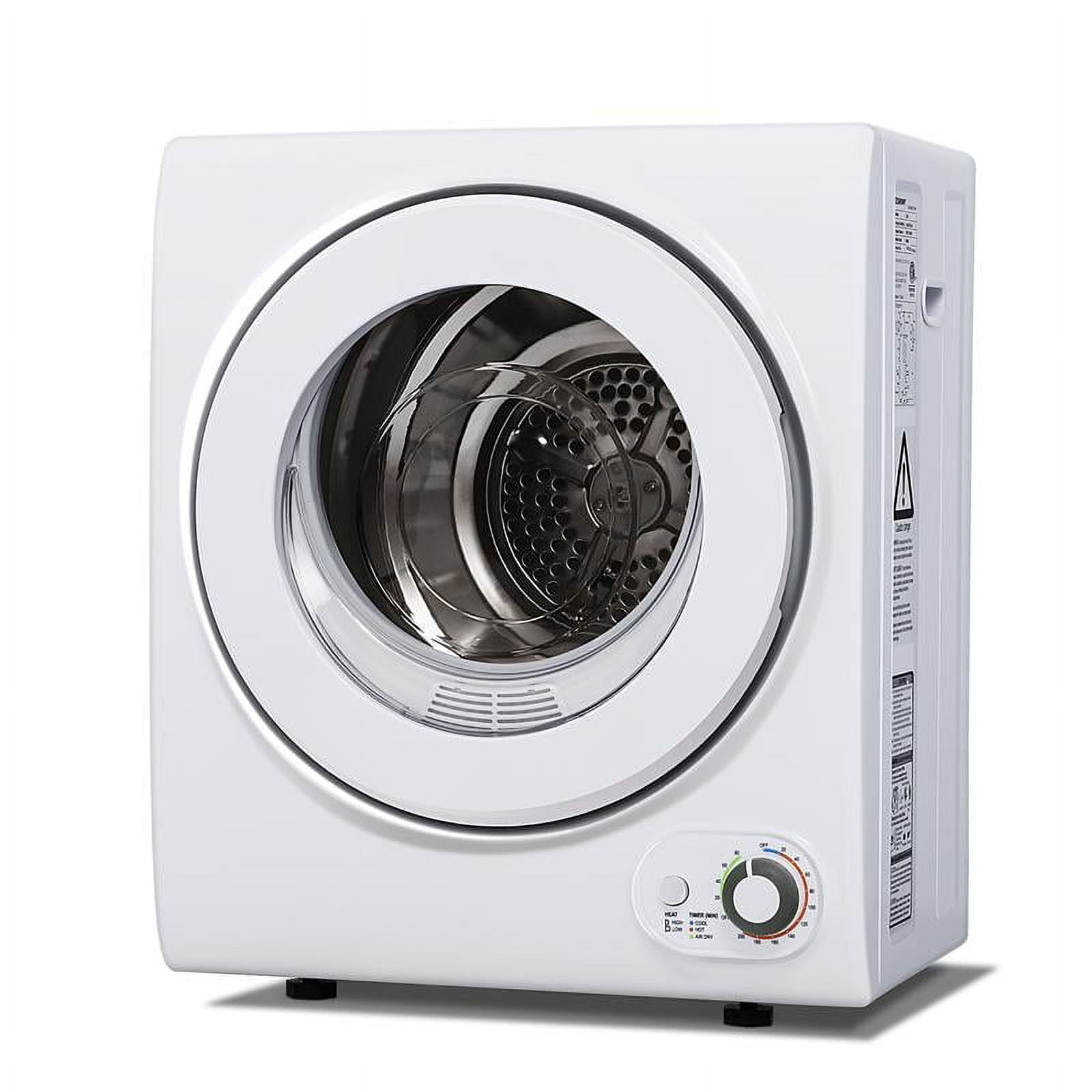 Compact White 1.5 cu.ft Front Load Portable Clothes Dryer