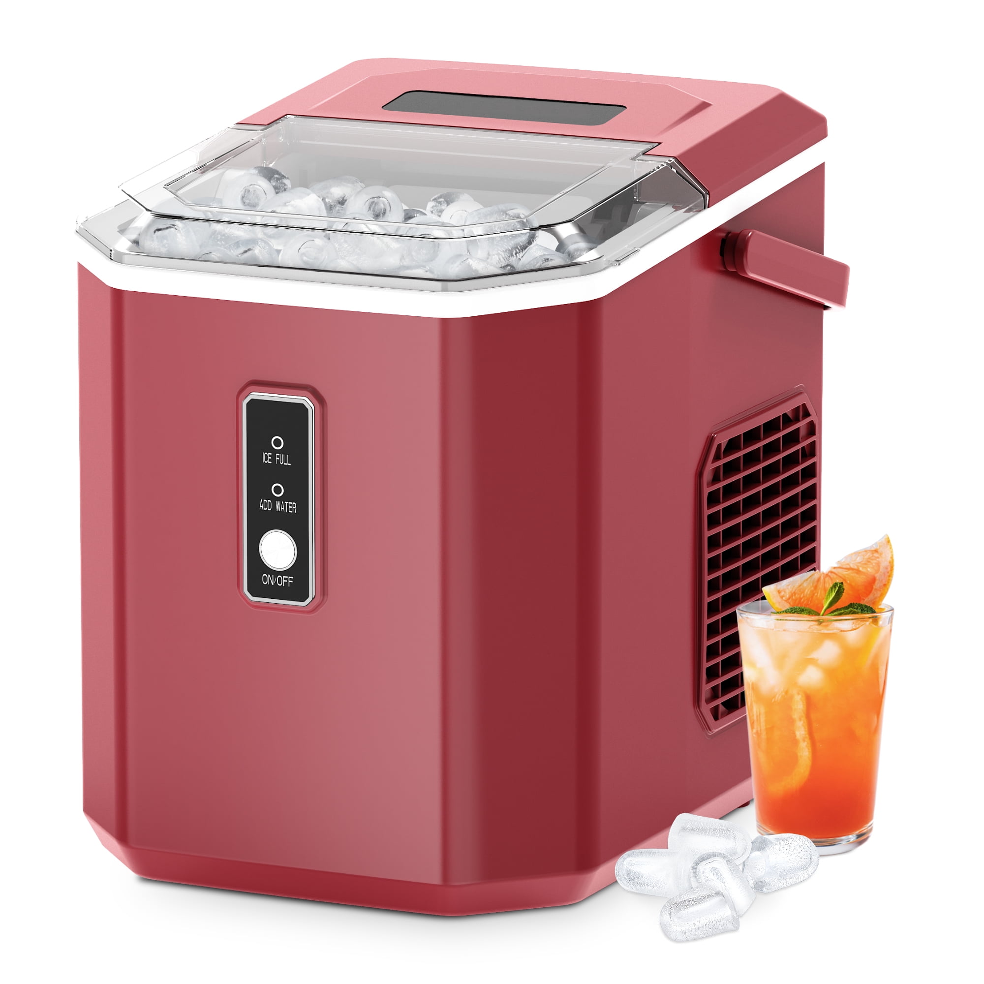 Euhomy Ice Maker Countertop , 26.5 lbs/24H, 9 BulletShaped Ice Cubes