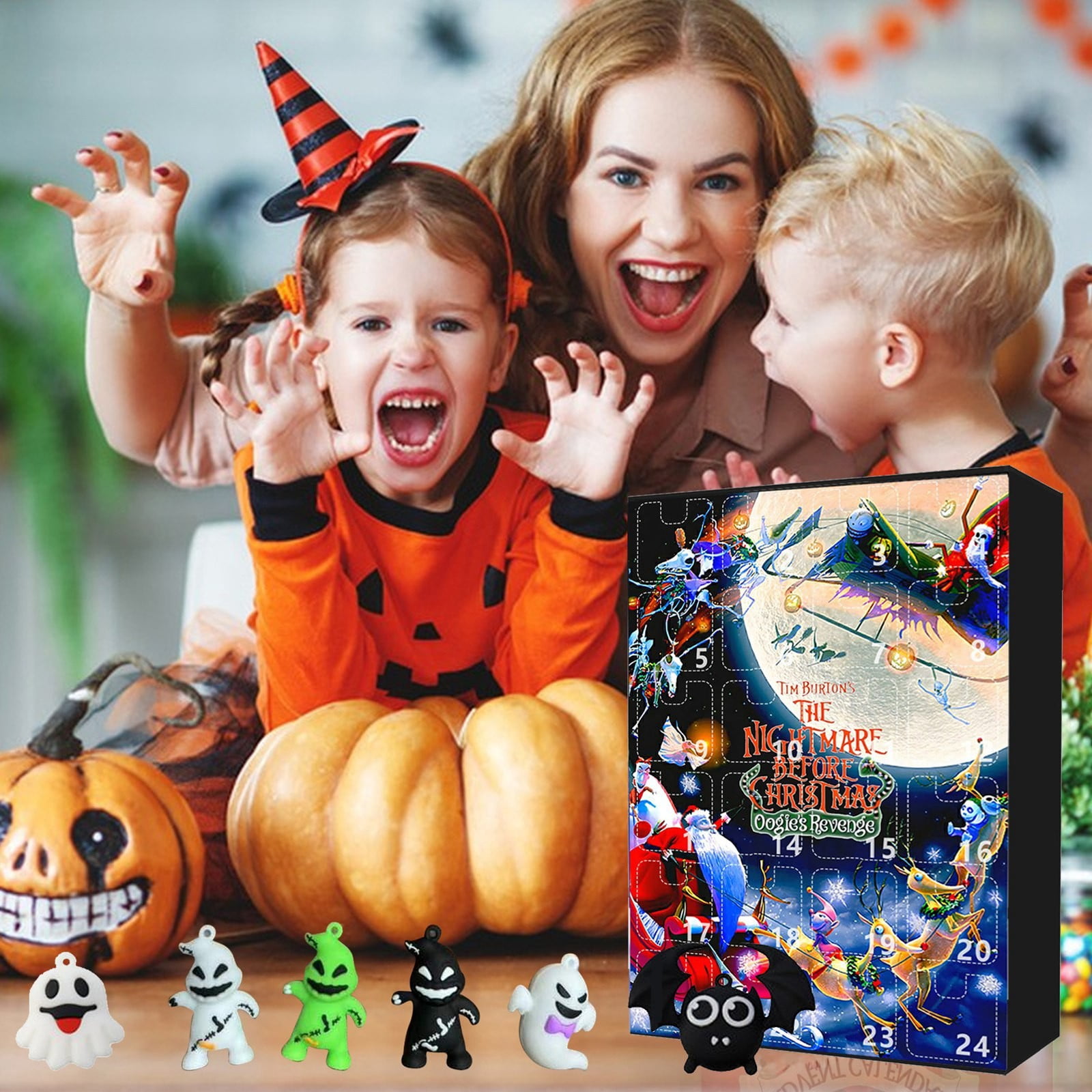 Euiuw 24 Days Halloween Advent Calendar Countdown Set - 3D Movie ...