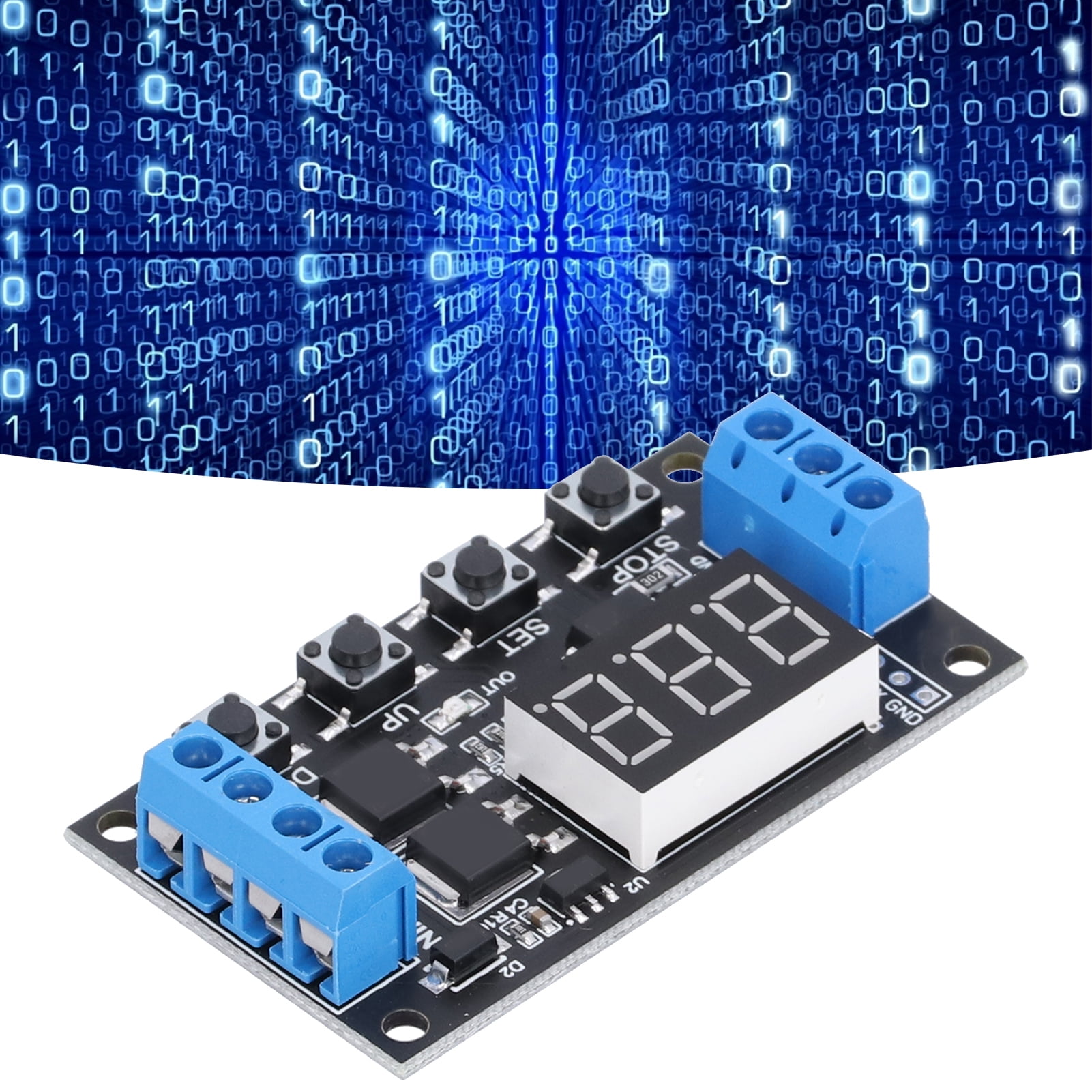 Eujgoov Time Delay Module Digital Timing Delay Relay Module Timer Relay