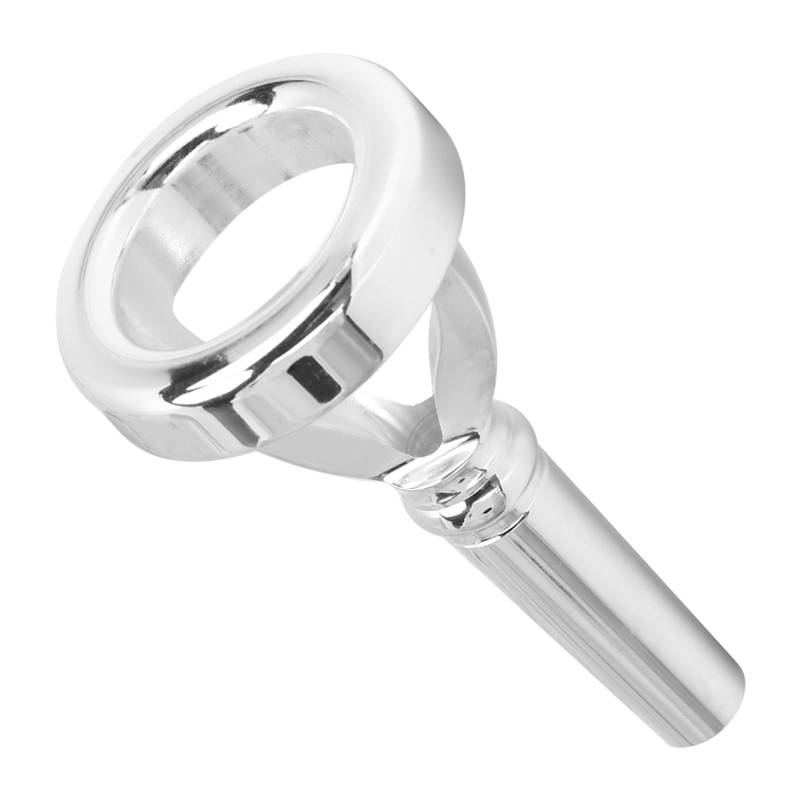 Eujgoov Trombone Mouthpiece Silver Plated Tuba Mouthpiece Standard