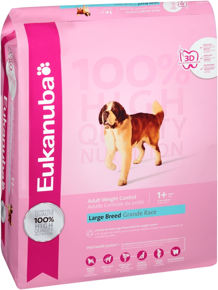Eukanuba Adult Large Breed Weight Control Dry Dog Food, 30 Lb