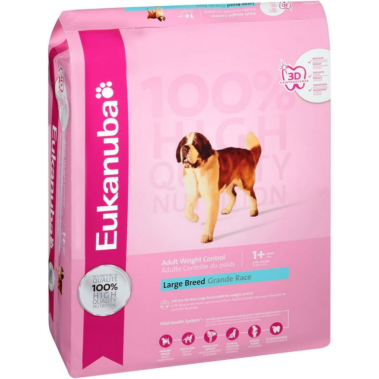 Eukanuba Adult Large Breed Weight Control Dry Dog Food 30 Lb Walmart