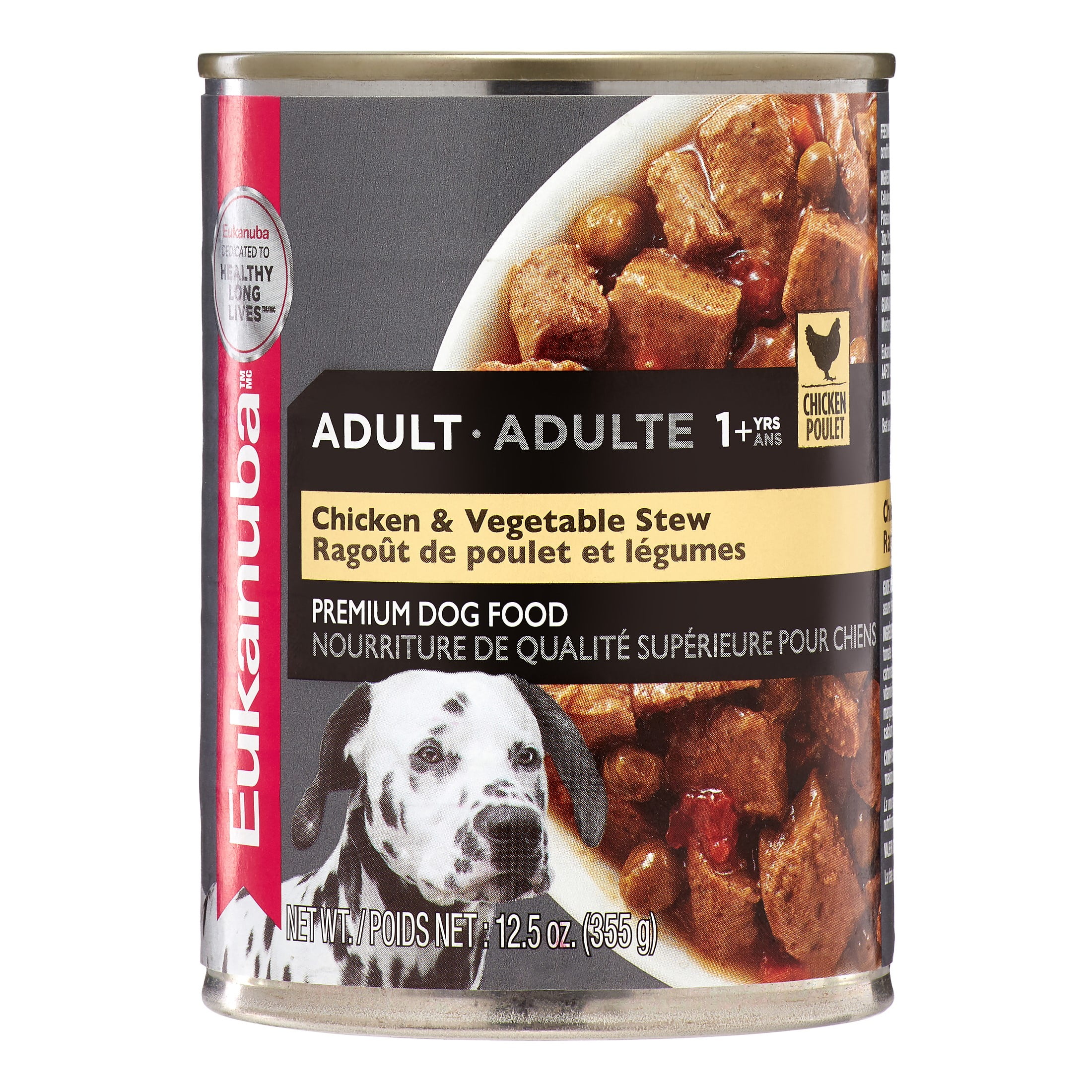 Eukanuba Chicken & Vegetable Stew Adult Wet Dog Food, 12.5 Oz (Case of