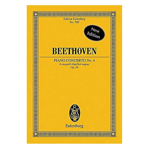 Eulenburg Piano Concerto No. 4, Op. 58 in G Major Schott Series