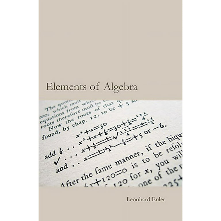 Euler's Elements of Algebra (Paperback) - Walmart.com