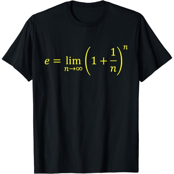 Euler's Number Equation Cool Science Math Gift Funny T-Shirt