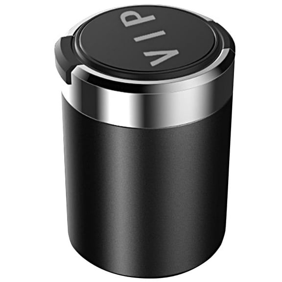 Car Ashtray with LED Light Portable Car Ash Holder Large Capacity Sealed Car Cigarette Ashtray Container Easy To Clean Universal Smoke Ash Cup Holder for Vehicle Office Home Use