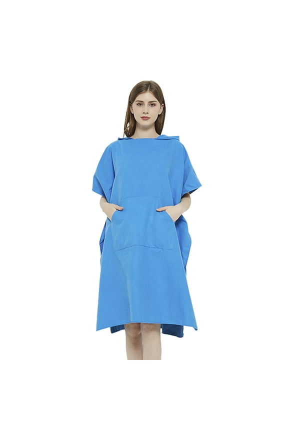 Changing Robes Wetsuit Changing Towel Quick Dry Surf Poncho Microfiber Hooded Towel Lightweight Bath Robe for Men Women Adults Unisex Beach Poncho for Swimming Surfing