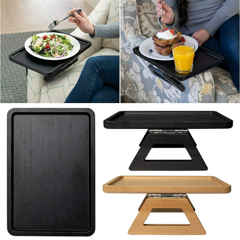Sofa Armrest Clip Table Tray Couch Arm Table For Wide Couches Food Trays  For Eating On Couch Armchair Organizer Tray Portable