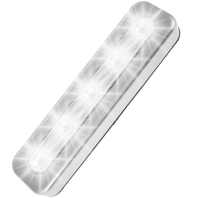 Eummy Tap Light with 5 LEDs Stickon Push Light Battery Operated LED