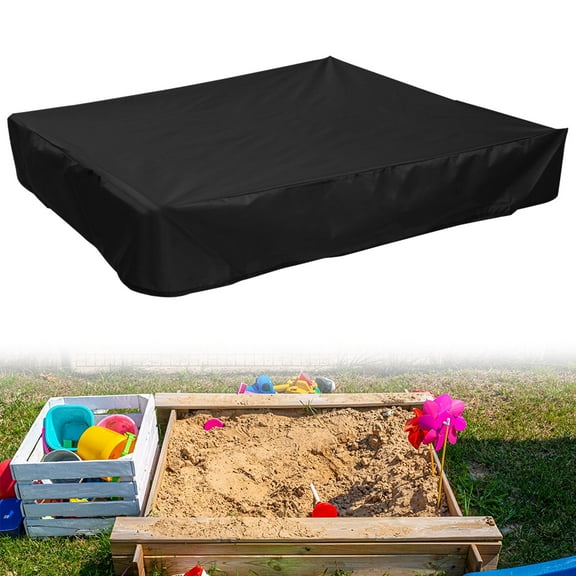 Eummy Waterproof Bunker Cover with Traction Rope 95% UV Resistant Outdoor Garden Sunshade Oxford Cloth Shelter Canopy Children Toy Sandpit Pool Sandbox Cover for Kids Garden Outdoor