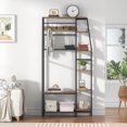 thumbnail image 1 of Eumyviv Vintage Brown Wood Grain Shelf Home Display Rack Decorative Plant Stand Multi Functional Organizer, 1 of 6