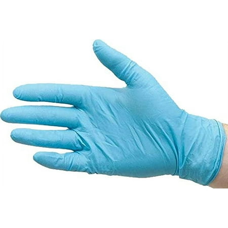 Eunicole Blue Nitrile Examination Powder-Free Gloves, Textured, 3.5mil +/- 0.5, Non Sterile, Latex-Free and Allergy Free, Blue, X-Large (1inner of 90pcs)