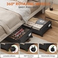 thumbnail image 1 of Eunos Under Bed Storage with Wheels, 2 Pack Under Bed Storage Containers with Clear Lid and Handles, Storage Organizer Bins, 1 of 8
