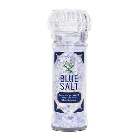 Eupherbia Blue Salt, Coarse, Rare Mineral Salt, High Potassium, Lower Sodium, 100g (3.5 oz)