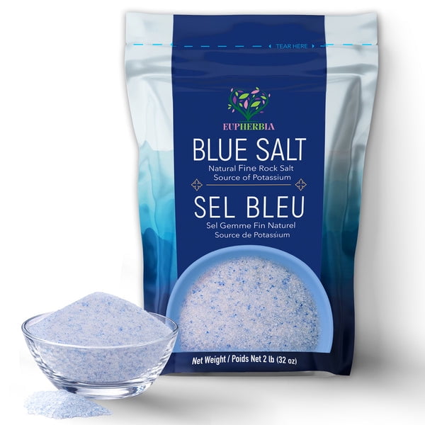 Eupherbia Blue Salt, Coarse, Rare Mineral Salt, High Potassium