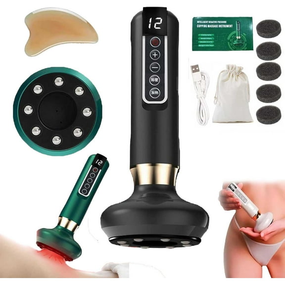 Euphonor Cellulite, Euphranor - Visibly Reduce Cellulite & Smooth Your Skin, Euphonor Cellulite Massager Body Sculpting Machine, Anti-Cellulite Massage Tool with Suction for Belly Thighs Butt (Black)