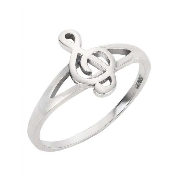 Euphony Bliss Music Note Ring Sterling Silver Size 11