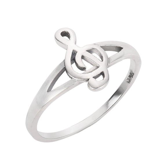 Euphony Bliss Music Note Ring Sterling Silver Size 7