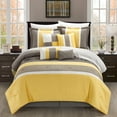 thumbnail image 1 of Euphoria 8-Piece Embroidered Comforter Set Embroidery Pintuck Bedding with Bed Skirt and Decorative Pillows Shams, 1 of 6
