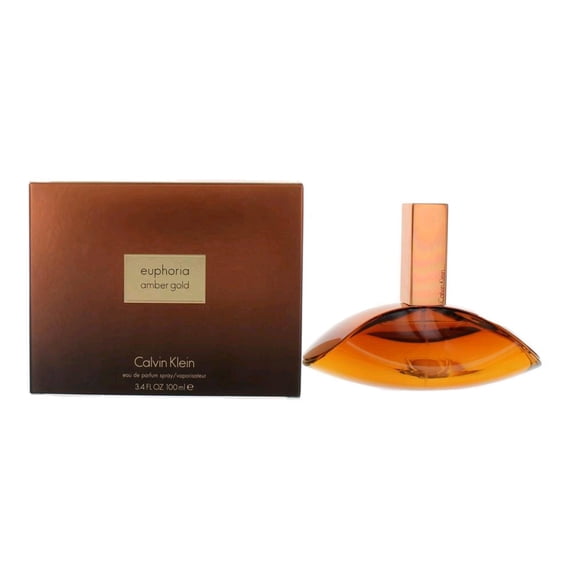 Euphoria Amber Gold by Calvin Klein Eau De Parfum Spray Perfume For Women 3.4 oz