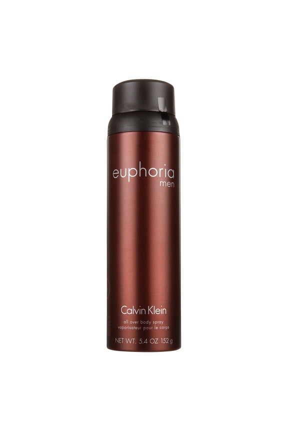 Euphoria Body Spray by Calvin Klein, for Men, 5.4 oz, 1 Count, Scent Amber
