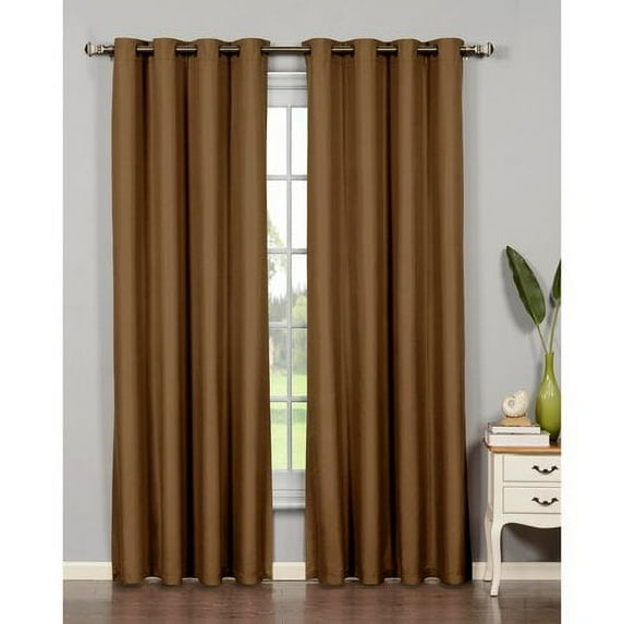 Euphoria Microfiber Room Darkening Grommet Curtain Panels