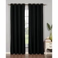 thumbnail image 1 of Bella Luna Emma Extra Wide Solid Room Darkening Thermal Grommet Curtain Panels (Set of 2), 1 of 7
