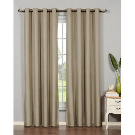 Euphoria Microfiber Room Darkening Grommet Curtain Panels