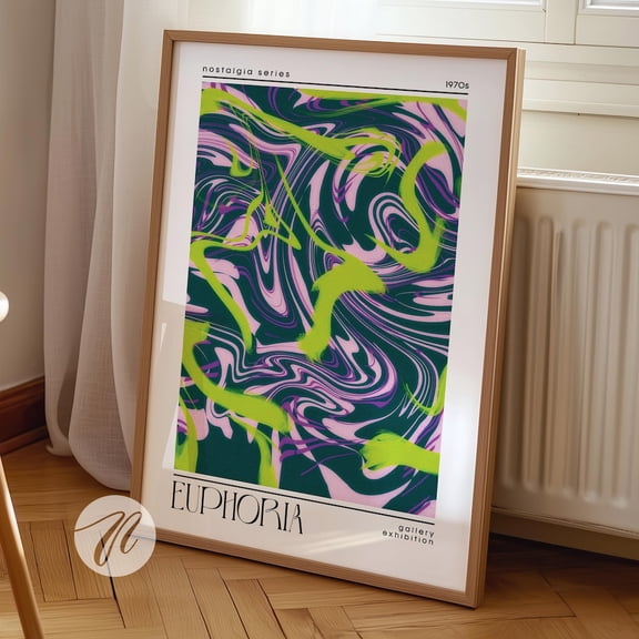 Euphoria Poster, Dopamine Decor - UNFRAMED PAPER POSTER, Home Decor, Vintage Gift, Living Room Dercor