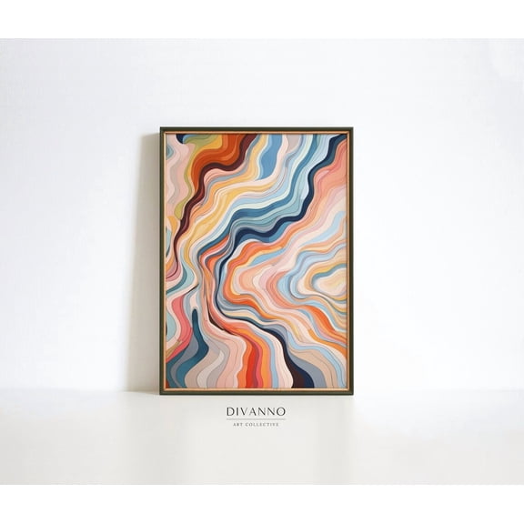 Euphoria Psychedelic Abstract Poster, Unframed Size 8x12