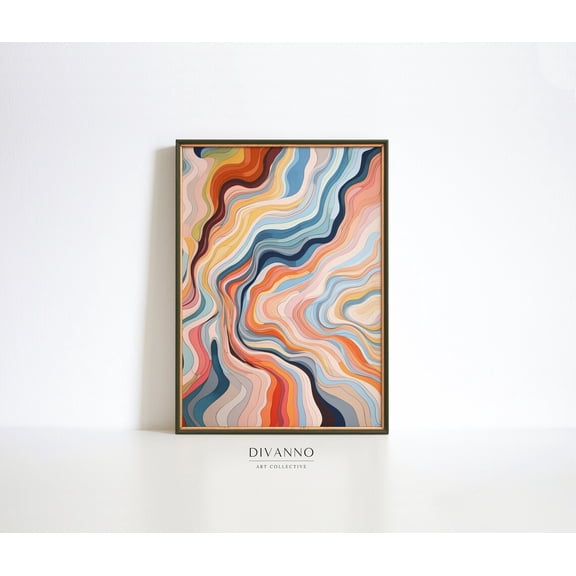 Euphoria Psychedelic Abstract Poster, Unframed Size 8x12