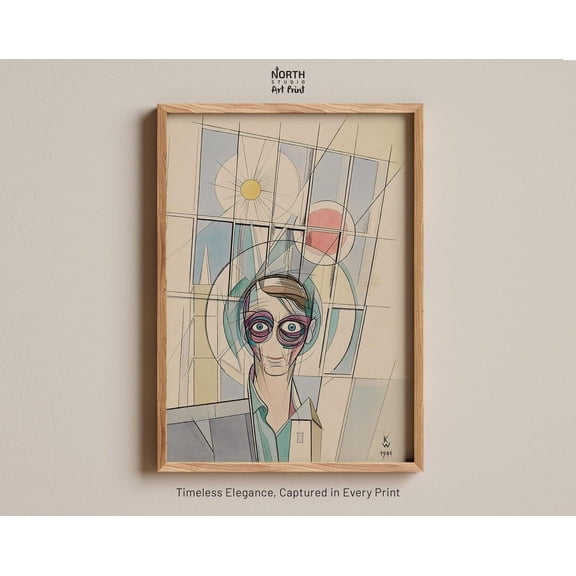 Euphorie Karl Wiener Surrealist Portrait Abstract Geometric Poster Unframed Paper Print