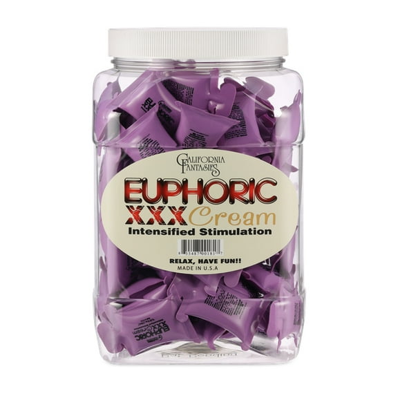 Euphoric XXX Cream - 72 Piece Fishbowl - 10 ml Pillows