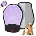 thumbnail image 1 of Euqvunn 2 Pack Pet Hair Remover Glove, 2-in-1 Double Sided Grooming Glove for Dogs & Cats, Washable Reusable Pet Grooming Glove for Clothes,Couch, Furniture, Carpet, Car Seat, Curtain(Black-Purple), 1 of 11