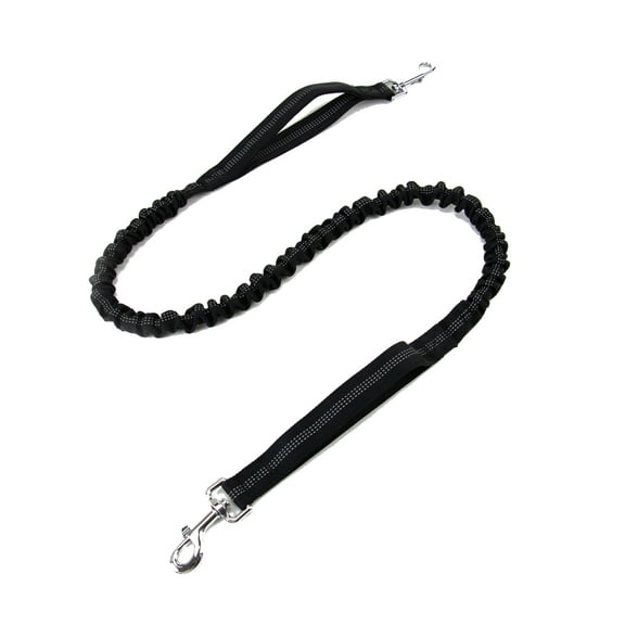 Euqvunn Retractable 61" to 88" Black Dog Leash with Double Padded Handles, Replaces Damaged Leashes, Free to Mix and Match with Any Hands Free Dog Lead, Hands-Free Dog Leash Accessory