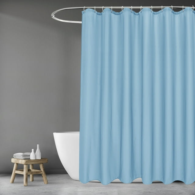 EurCross Blue Fabric Shower Curtain Liner, 72