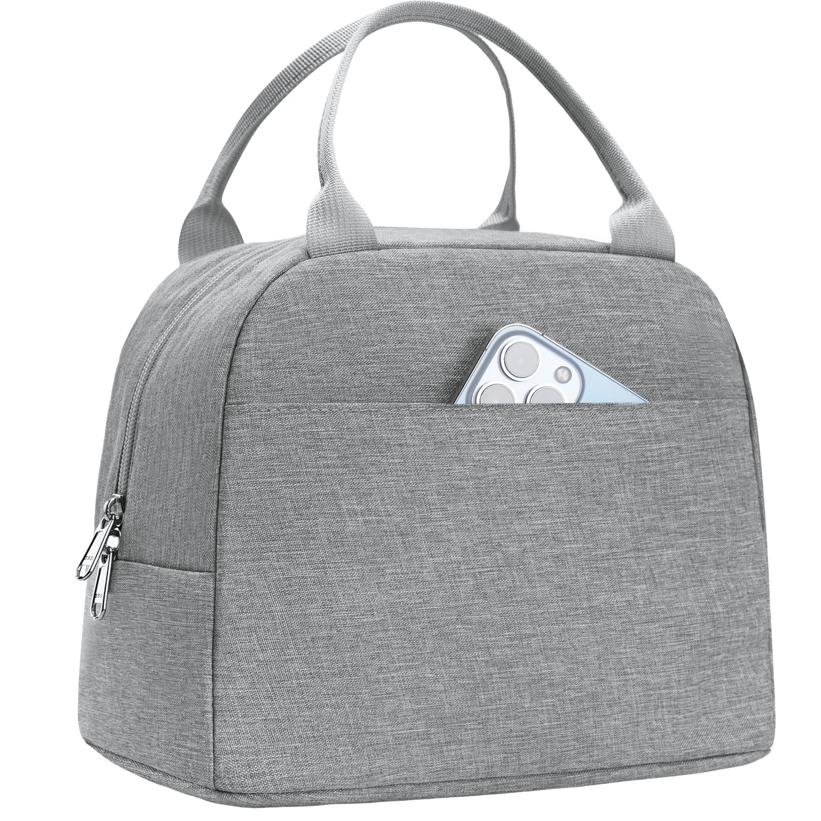 EurCross Dark Gray Lunch Bag for Girls/ Boys/ Women/ Men, Insulated