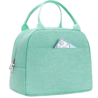 senheol Senheol Aesthetic cow Mint green Lunch Box, Insulation Lunch Bag  for Women Men, Reusable Lunch Tote Bags Perfect for Office camp