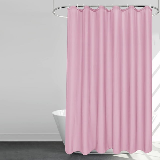 EurCross Pink Fabric Shower Curtain,72"x 84" Extra Long Waterrepellent