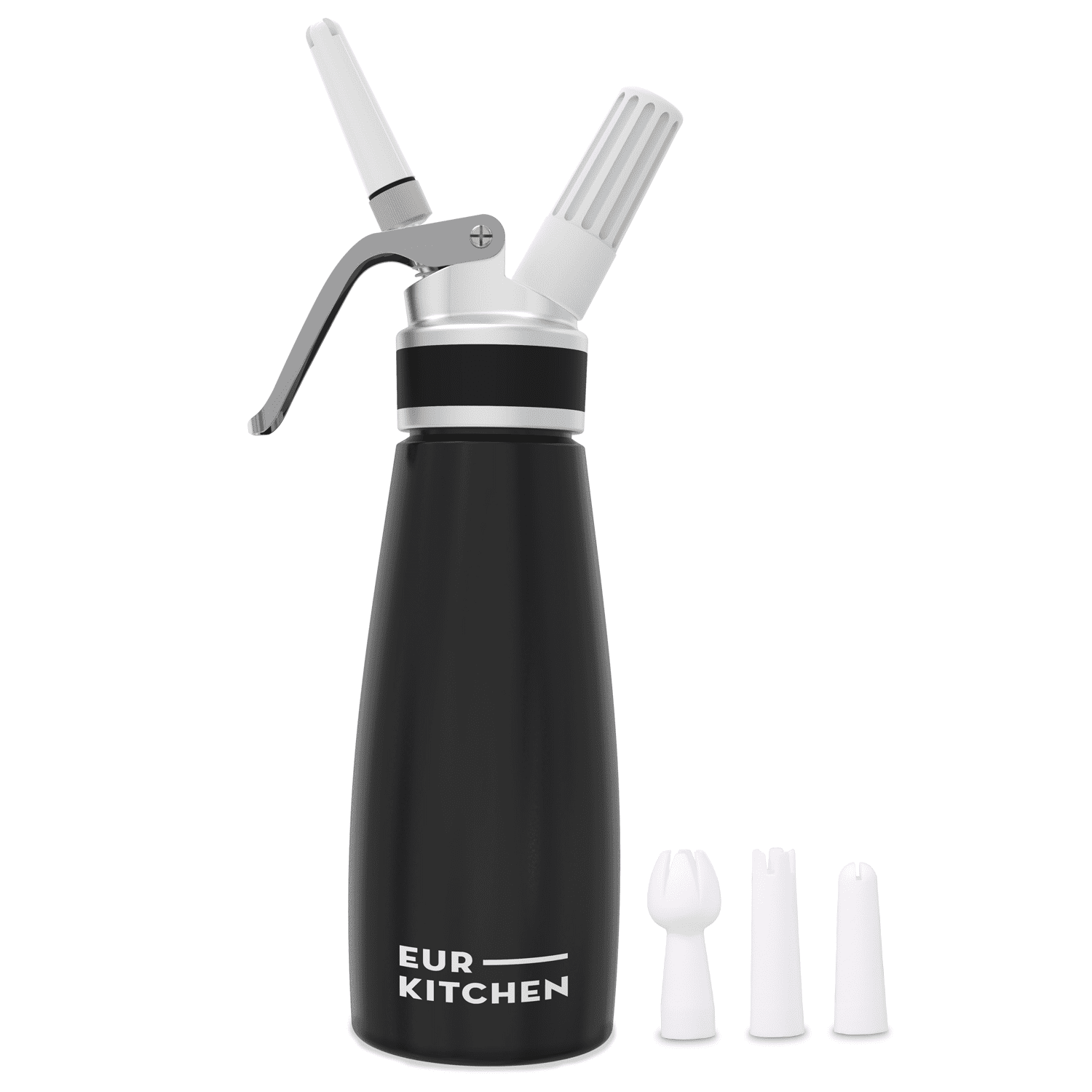 EurKitchen Professional Aluminum Whipped Cream Dispenser LeakFree
