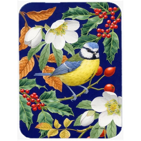 Eurasian Blue Tit Glass Cutting Board- Large
