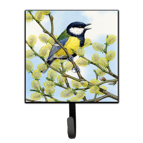 Eurasian Blue Tit by Sarah Adams Leash or Key Holder