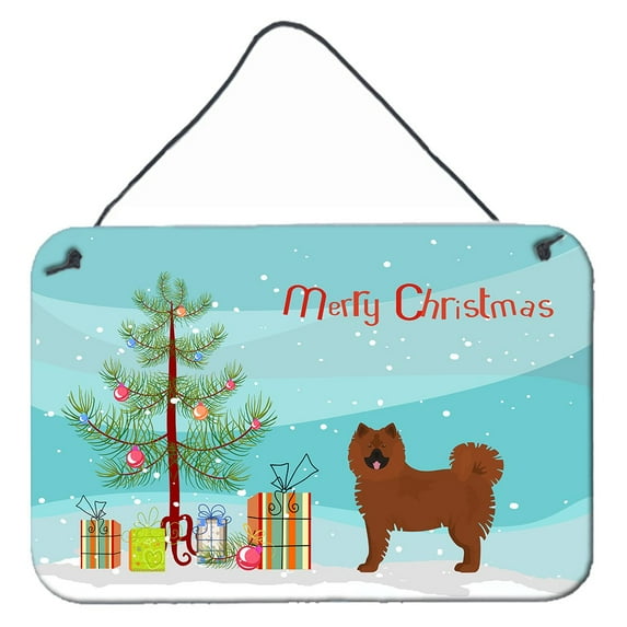 Eurasier or Eurasian dog Christmas Tree Wall or Door Hanging Prints